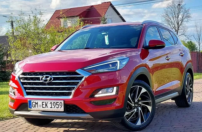 świętokrzyskie Hyundai Tucson cena 93800 przebieg: 120000, rok produkcji 2019 z Dobrzyca